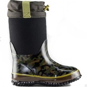 Cougar Insulated Slosher Neoprene Winter Snow Camoflage Boots Youth Size 3 Boy